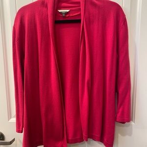 Denver Hayes Women's Vibrant Fuchsia Open Cardigan